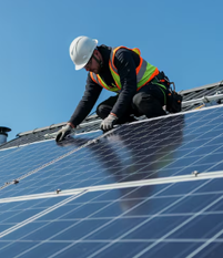 Installation de panneaux photovoltaïques