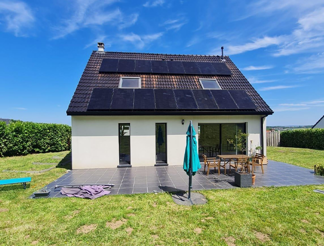 Projet photovoltaïque réalisé sur une habitation